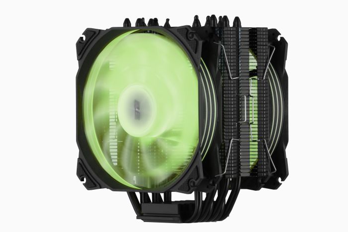 Процесорний кулер 2E GAMING Air Cool AC120D6-ARGB, LGA1851, 1700, 1366, 1200, 115x, AM5, AM4, AM3, AM3+, AM2, AM2+, FM2, FM1, 4pin PWM, 3pin +5VARGB, TDP 200W