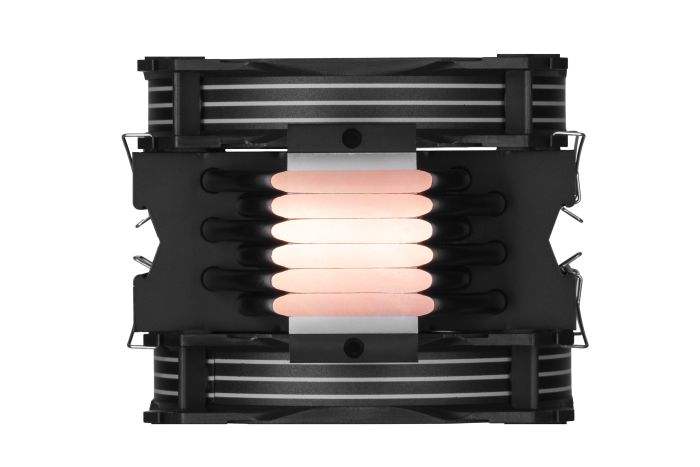 Процесорний кулер 2E GAMING Air Cool AC120D6-ARGB, LGA1851, 1700, 1366, 1200, 115x, AM5, AM4, AM3, AM3+, AM2, AM2+, FM2, FM1, 4pin PWM, 3pin +5VARGB, TDP 200W