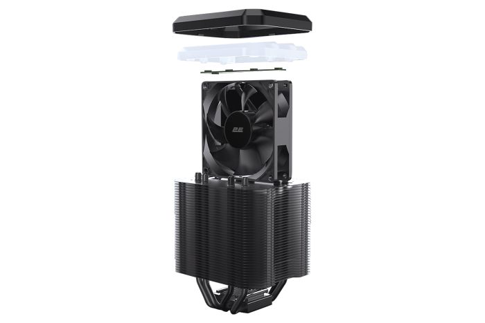 Процесорний кулер 2E GAMING Air Cool ACM90D4 ARGB, LGA1700, 2011, 1366, 1200, 115x, AM5, AM4, AM3, 4pin PWM, TDP 180W
