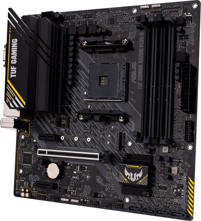 Материнcька плата ASUS TUF GAMING A520M-PLUS II sAM4 A520 4xDDR4 HDMI DVI D-Sub mATX