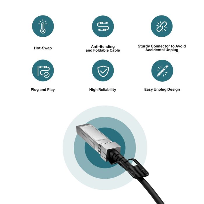 Кабель TP-LINK Direct Attach SFP+ Cable for_10 Gigabit connections Up to 1m