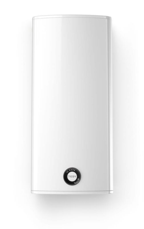Electric water heater TESY flat GCR 802712D E32 EC, 80L, 1,2kW, dry, universal mounting, electr. control, B, white