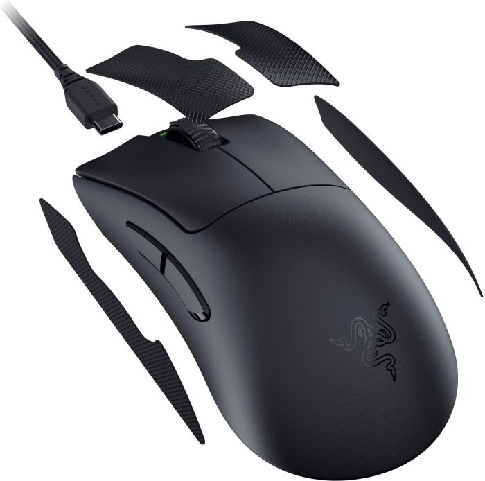 Мышь Razer Deathadder V3 Pro, USB-A/WL/BT, чёрный