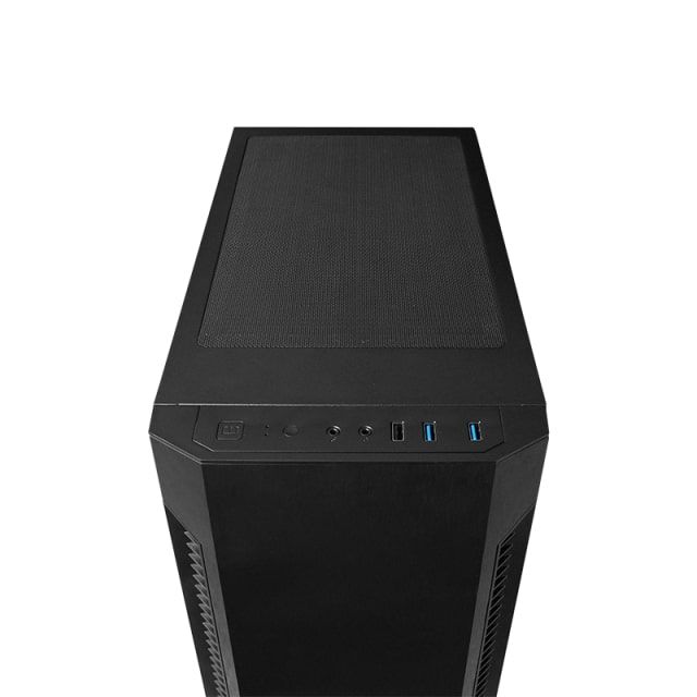 Корпус CHIEFTEC Elox AS-01B, без БП, 2xUSB3.2, 1xUSB2.0, 1x120мм, Sound insulated panels, VGA 320мм, LCS ready, ATX, черный