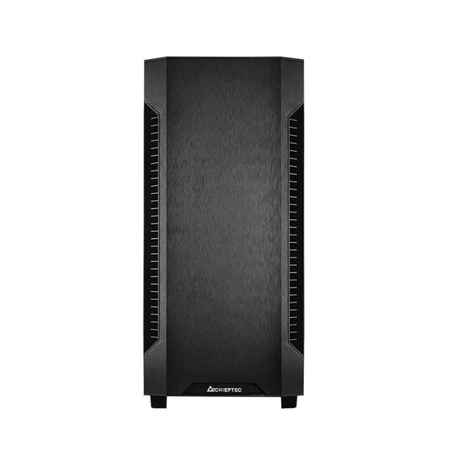 Корпус CHIEFTEC Elox AS-01B, без БП, 2xUSB3.2, 1xUSB2.0, 1x120мм, Sound insulated panels, VGA 320мм, LCS ready, ATX, черный