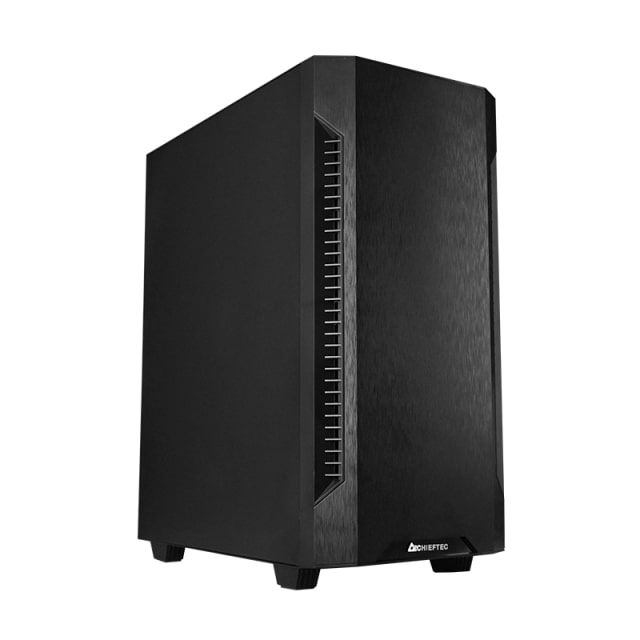 Корпус CHIEFTEC Elox AS-01B, без БП, 2xUSB3.2, 1xUSB2.0, 1x120мм, Sound insulated panels, VGA 320мм, LCS ready, ATX, черный