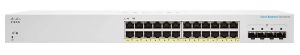 Комутатор Cisco CBS220 24хGE, PoE, 4x1G SFP, Smart
