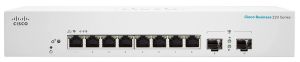 Комутатор Cisco CBS220 8хGE, Ext PS, 2x1G SFP, Smart