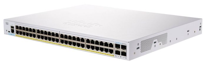 Комутатор Cisco CBS250 48xGE, PoE, 4x10G SFP+, Smart