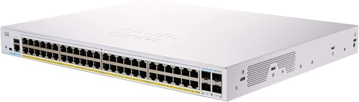 Комутатор Cisco CBS250 48xGE, PoE, 4x1G SFP, Smart