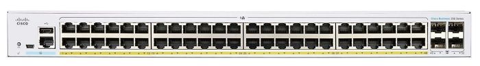 Комутатор Cisco CBS250 48xGE, PoE, 4x1G SFP, Smart