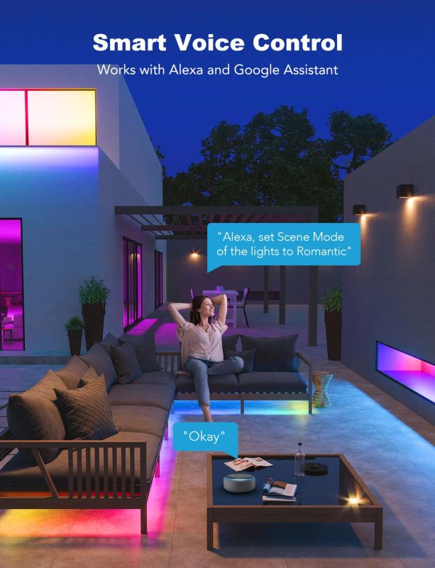 Govee Phantasy Outdoor LED RGBIC Strip Lights (10m)