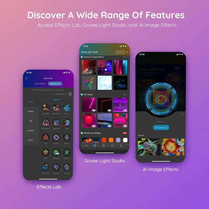 Лента светодиодная умная Govee H618A RGBIC Basic Wi-Fi + Bluetooth LED Strip Light 5м Белый