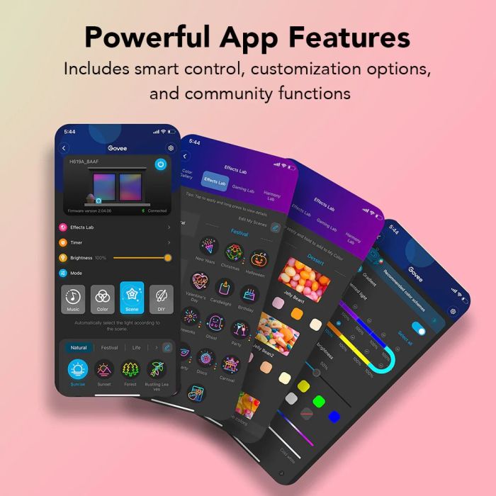 Govee RGBIC Wi-Fi + Bluetooth LED Strip Lights With Protective Coating (5M)