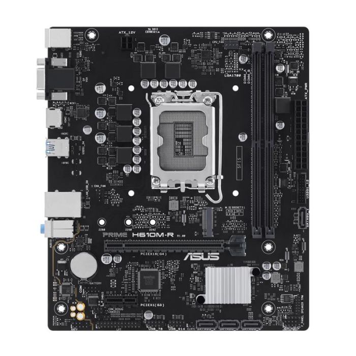Материнcька плата ASUS PRIME H610M-R-SI s1700 H610 2xDDR5 M.2 HDMI D-Sub DP mATX White BOX WITH ACCESSORY