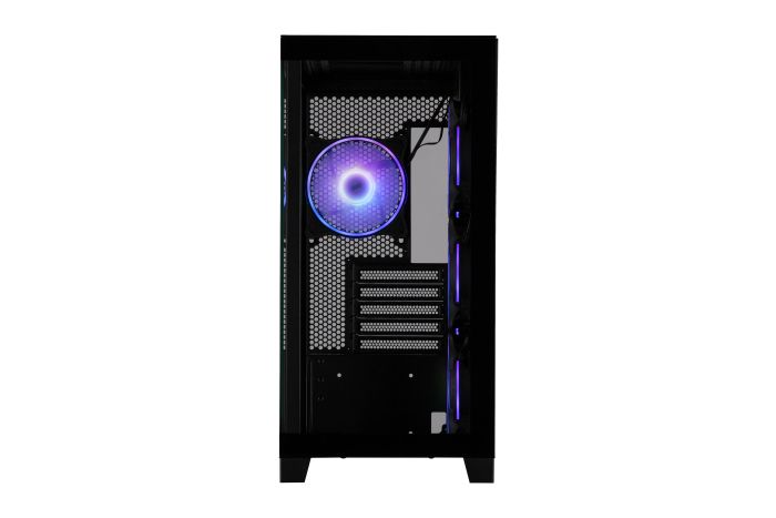 Корпус 2E GAMING Fantom GK701B без БЖ 2xUSB3.0, 1xUSBType-C, 4x120мм ARGB, VGA 400мм, LCS ready, контролер з пультом, TG Side/Front Panel, mATX, чорний