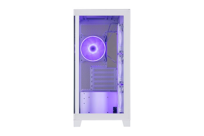 Корпус 2E GAMING Fantom GK701W без БЖ 2xUSB3.0, 1xUSBType-C, 4x120мм ARGB, VGA 400мм, LCS ready, контролер з пультом, TG Side/Front Panel, mATX, білий