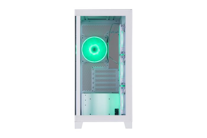 Корпус 2E GAMING Fantom GK701W без БЖ 2xUSB3.0, 1xUSBType-C, 4x120мм ARGB, VGA 400мм, LCS ready, контролер з пультом, TG Side/Front Panel, mATX, білий