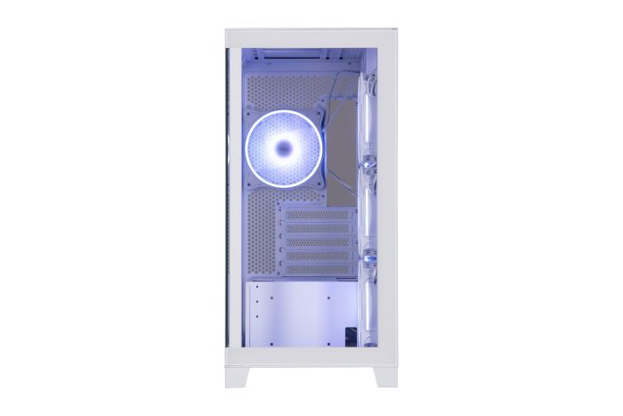 Корпус 2E GAMING Fantom GK701W без БЖ 2xUSB3.0, 1xUSBType-C, 4x120мм ARGB, VGA 400мм, LCS ready, контролер з пультом, TG Side/Front Panel, mATX, білий