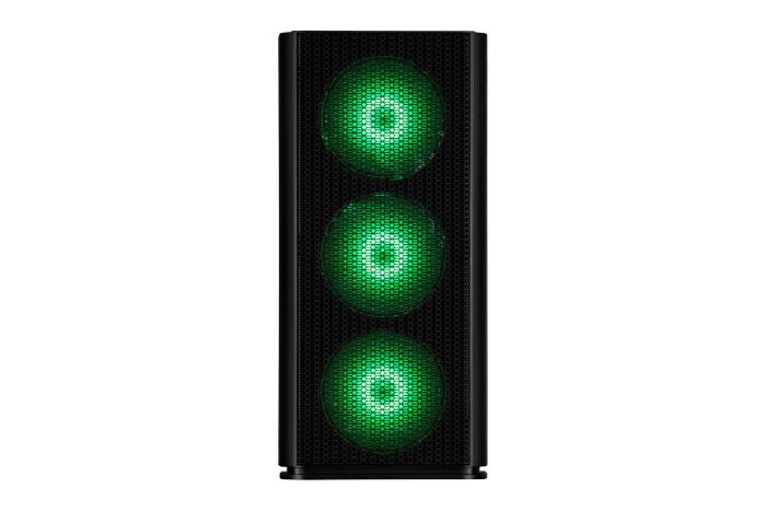 Корпус 2E GAMING Vertex GI01B без БЖ 2xUSB3.0, 1xUSBType-C, 3x140мм ARGB, 1x120мм ARGB, VGA 380мм, LCS ready, контролер з пультом, TG Side Panel, EATX, чорний