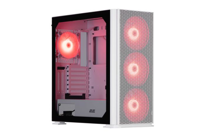 Корпус 2E GAMING Vertex GI01W без БЖ 2xUSB3.0, 1xUSBType-C, 3x140мм ARGB, 1x120мм ARGB, VGA 380мм, LCS ready, контролер з пультом, TG Side Panel, EATX, білий