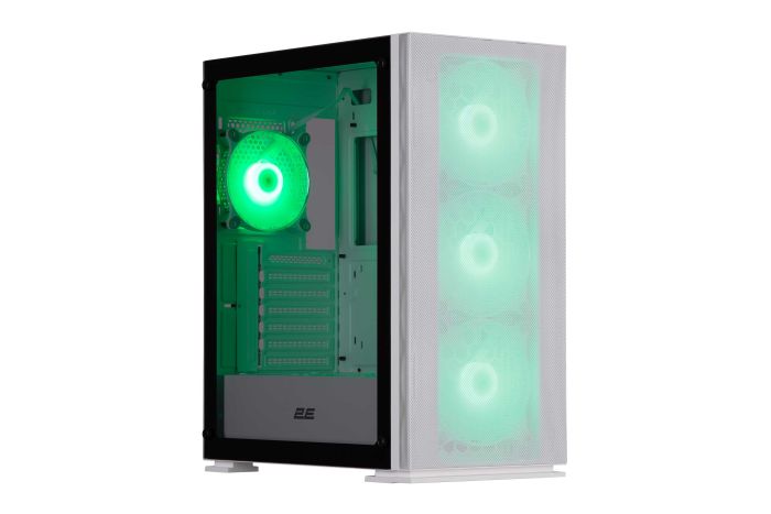 Корпус 2E GAMING Virtus Neo G3301NW без БЖ 2xUSB3.0, 1xUSB2.0, 3x140мм ARGB, 1x120мм ARGB, VGA 340мм, LCS ready, контролер з пультом, TG Side Panel, ATX, білий