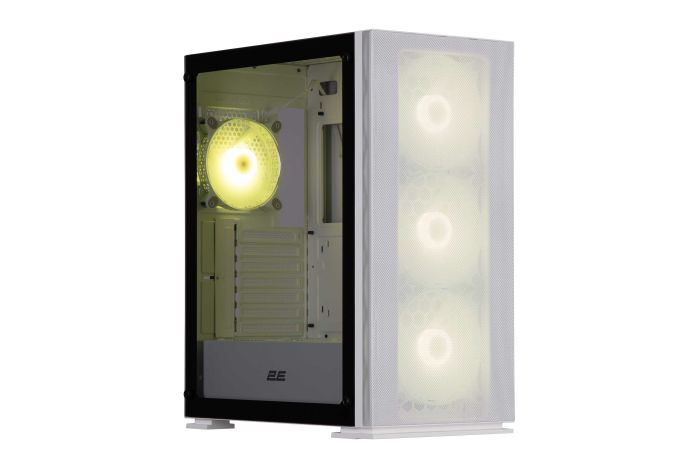 Корпус 2E GAMING Virtus Neo G3301NW без БЖ 2xUSB3.0, 1xUSB2.0, 3x140мм ARGB, 1x120мм ARGB, VGA 340мм, LCS ready, контролер з пультом, TG Side Panel, ATX, білий