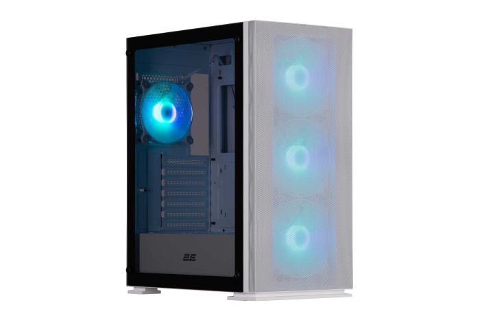 Корпус 2E GAMING Virtus Neo G3301NW без БЖ 2xUSB3.0, 1xUSB2.0, 3x140мм ARGB, 1x120мм ARGB, VGA 340мм, LCS ready, контролер з пультом, TG Side Panel, ATX, білий