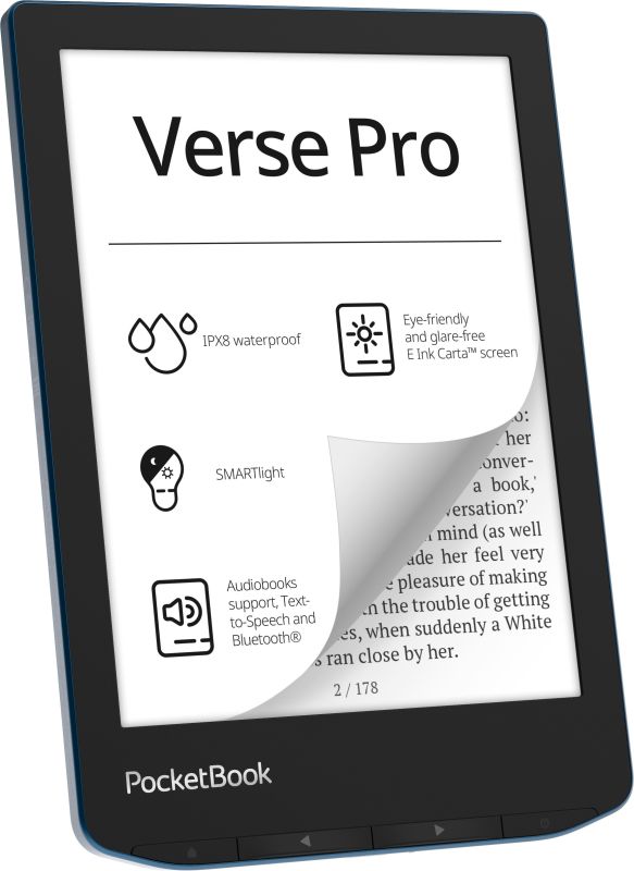 Электронная книга PocketBook 634 Verse Pro, Azure