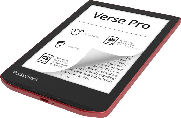 PocketBook e-book 634 Verse Pro, Passion Red