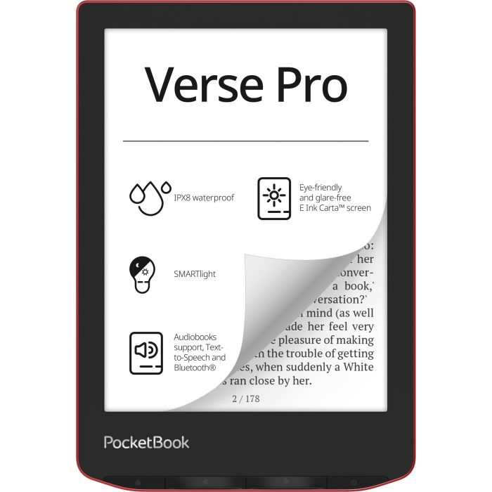 PocketBook e-book 634 Verse Pro, Passion Red