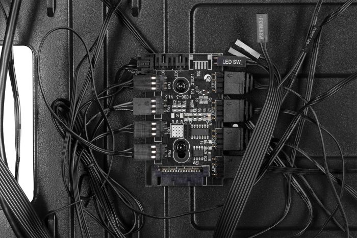 Корпус 2E GAMING Galaxy G2055 без БП 2xUSB3.0, 1xUSB2.0 3x120мм ARGB VGA 345мм LCS ready HUB, TG Side Panel, ATX, чёрный