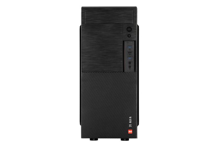 2E PC case Alfa E190-3U without PSU, 2xUSB3.0, 1xUSB2.0, VGA 320mm, ATX, black