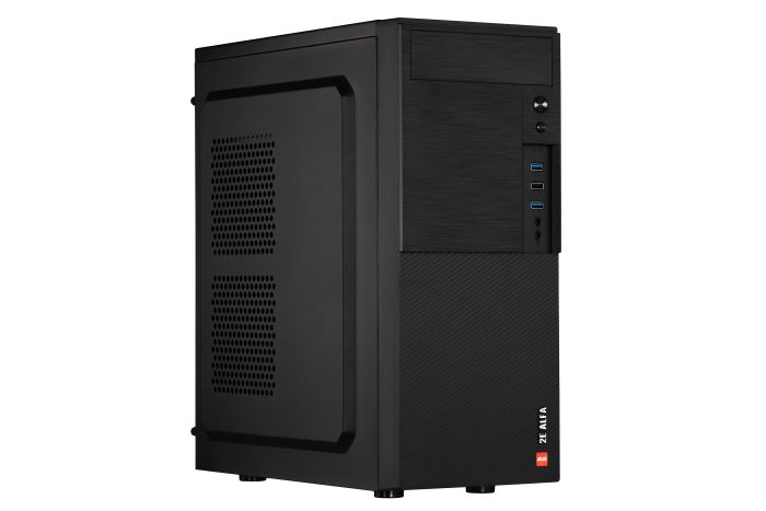 2E PC case Alfa E190-3U without PSU, 2xUSB3.0, 1xUSB2.0, VGA 320mm, ATX, black