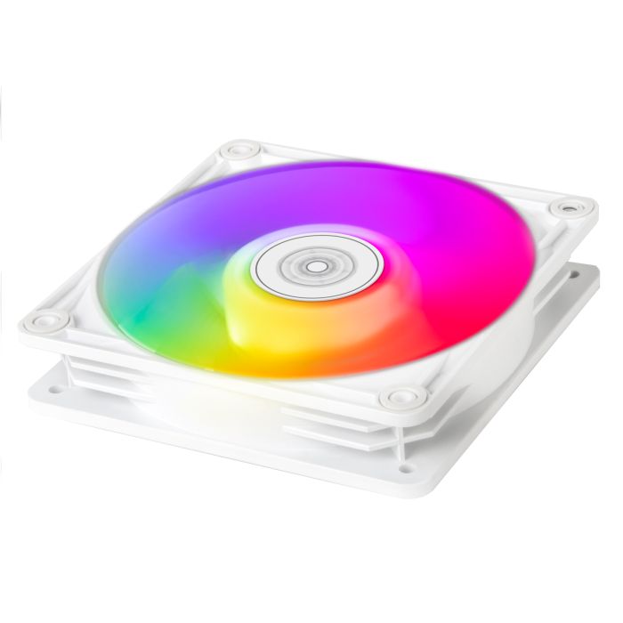 Корпусный вентилятор SilverStone Vista VS120W-ARGB 120мм 2000rpm 4pinPWM, 3pin +5VARGB 30.6dBa белый