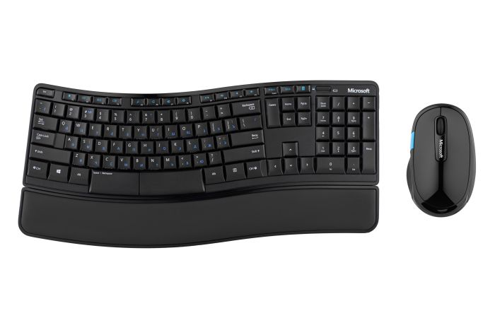 Комплект клавіатура та миша Microsoft  Comfort Desktop Sculp WL, EN/UK/RU, чорний