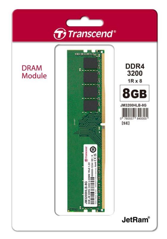 Память ПК Transcend DDR4  8GB 3200