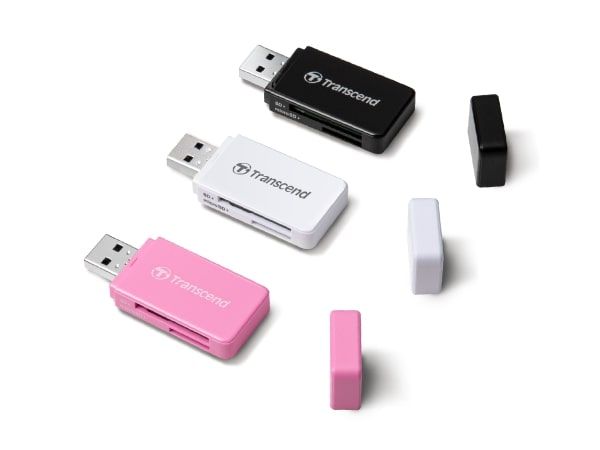 Transcend USB 3.1 Type-A > microSD/SD Black