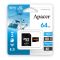 Карта памяти Apacer microSD  64GB C10 UHS-I U3 A2 R100/W80MB/s + SD