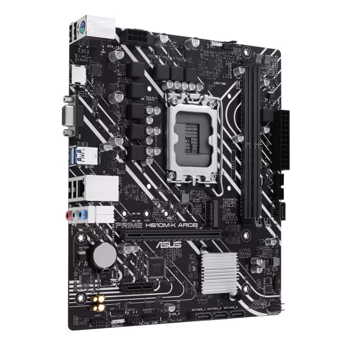 Материнcкая плата ASUS PRIME H610M-K ARGB s1700 H610 2xDDR5 M.2 HDMI D-Sub mATX ARGB