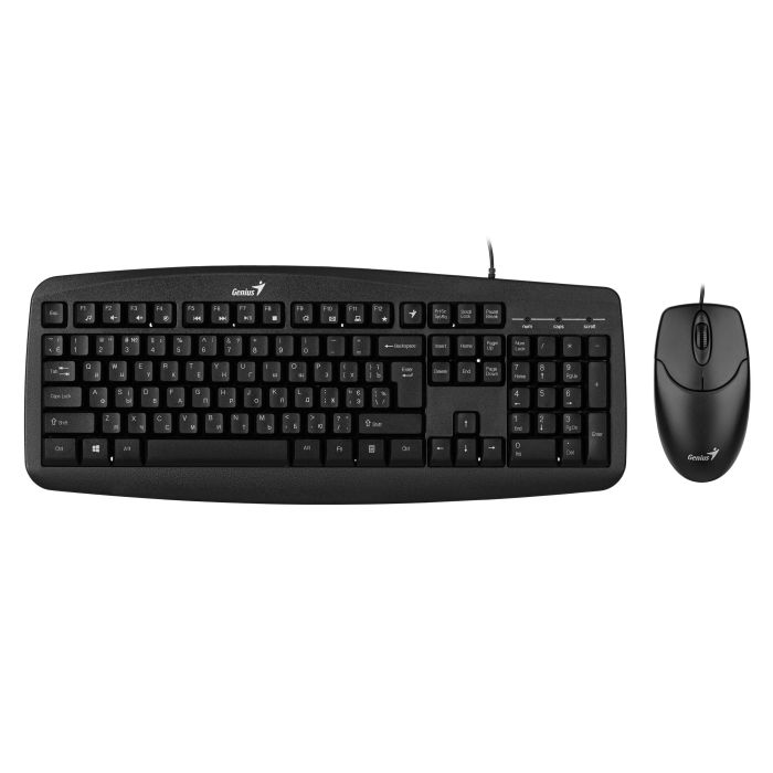 Genius Combo keyboard and mouse KM-200, EN/UKR/RU, black