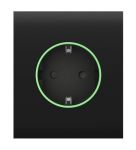 Центральна панель для вбудованої розетки Ajax CenterCover for Outlet smart, Jeweler, бездротова, чорний