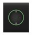 Center panel for Ajax CenterCover for Outlet smart, Jeweler, wireless, black