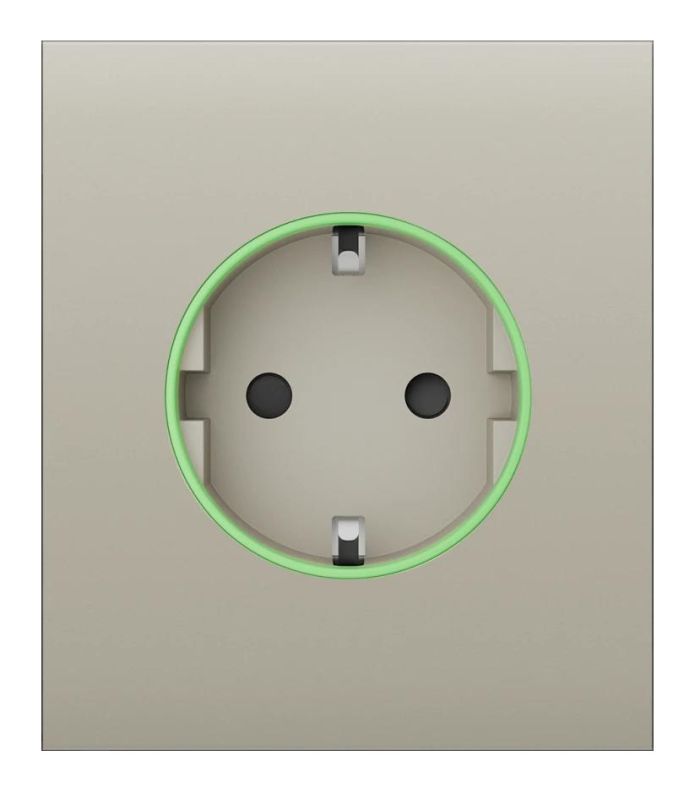 Центральная панель для встраиваемой розетки Ajax CenterCover for Outlet smart, Jeweler, беспроводной, ivory