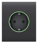 Центральна панель для вбудованої розетки Ajax CenterCover for Outlet smart, Jeweler, бездротова, graphite