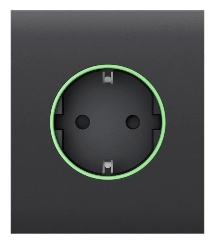 Центральная панель для встраиваемой розетки Ajax CenterCover for Outlet smart, Jeweler, беспроводная, graphite