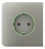 Side panel for recessed socket Ajax SideCover for Outlet smart, Jeweler, wireless, olive