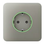 Передня панель для вбудованої розетки Ajax SoloCover for Outlet smart, Jeweler, бездротової, olive