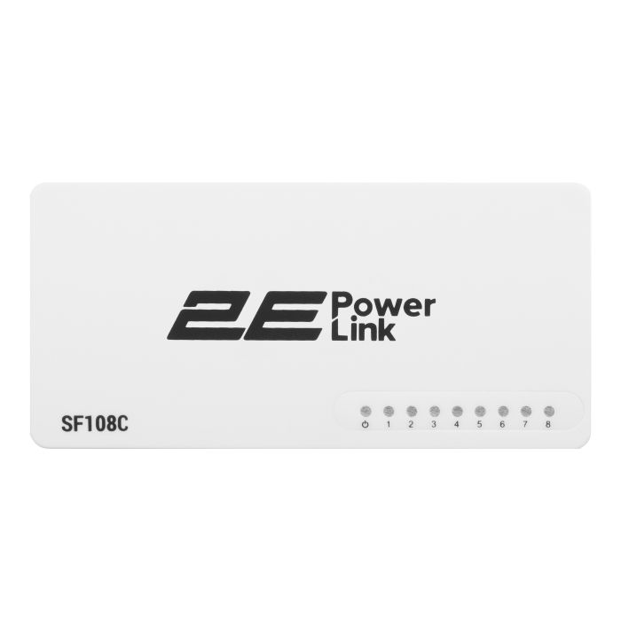 Комутатор 2E PowerLink SF108C, 8xFE, Некерований