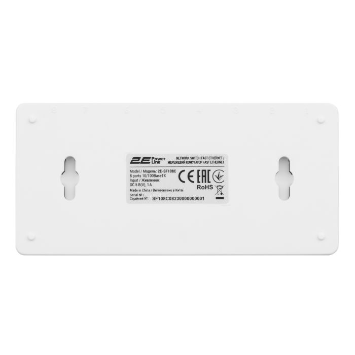Комутатор 2E PowerLink SF108C, 8xFE, Некерований